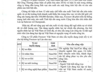Thông tin tuyển dụng