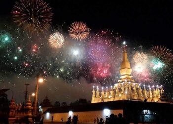 Thông báo bắn pháo hoa chào mừng 70 năm ngày thành lập Quân đội Nhân dân Lào