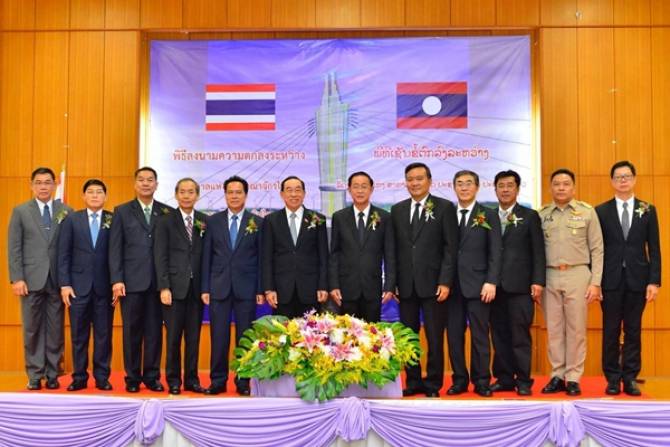 Lào – Thái Lan chính thức ký hợp đồng xây dựng Cầu hữu nghị số 5