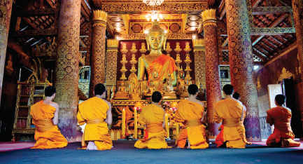 Lào bắt đầu vào mùa chay Bun Khao Phan Sa