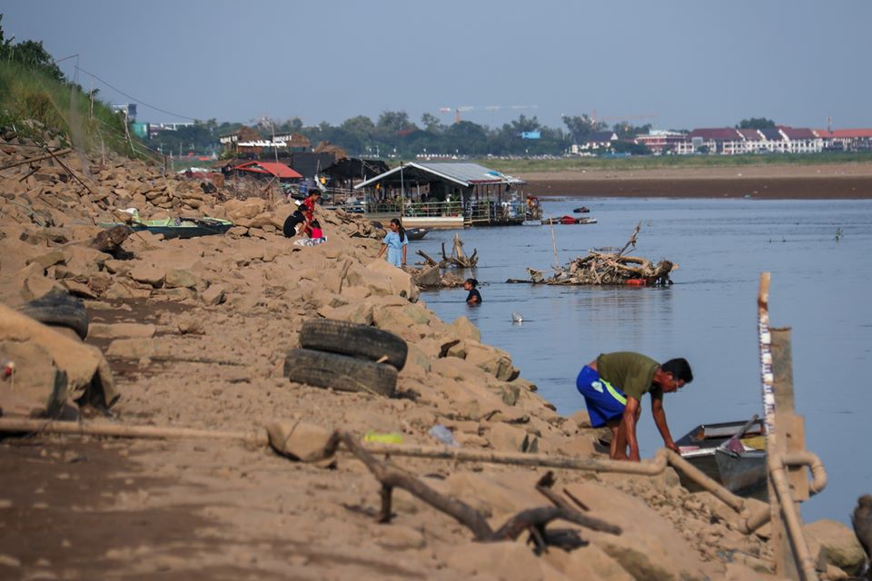 Nước sông Mekong tiếp tục xuống thấp