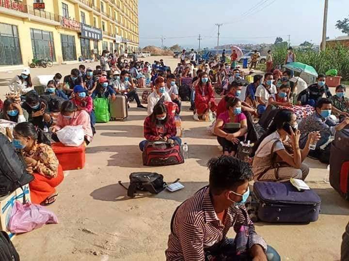 Một lao động Myanmar từ Lào về nước dương tính với Covid-19