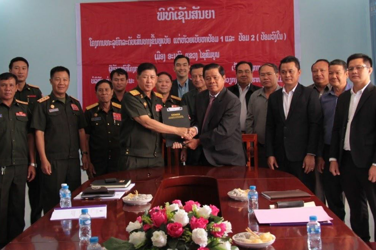 Bộ Quốc phòng Lào chọn doanh nghiệp thực hiện dự án nâng cấp tuyến đường lên núi Phoubia ở Xaysomboun