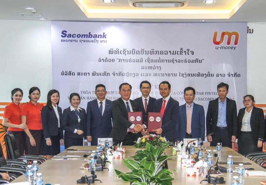 Sacombank Lào và Unitel hợp tác kết nối thanh toán điện tử