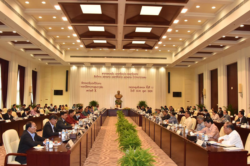 Hội nghị lần thứ 11 Ban Chấp hành T.Ư Đảng NDCM Lào Khóa X thông qua nhiều nội dung quan trọng