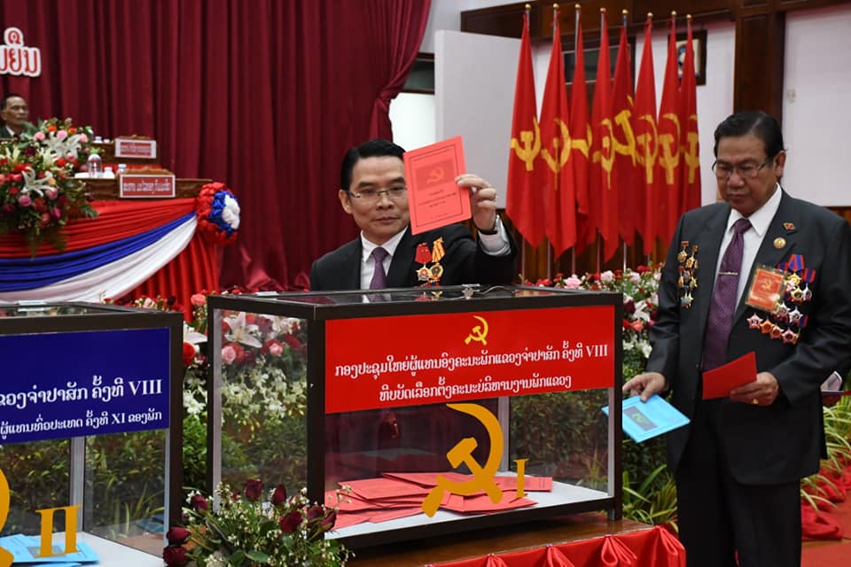Ông Vilayvong Bouddakham được bầu làm Tỉnh trưởng Champasak nhiệm kỳ mới