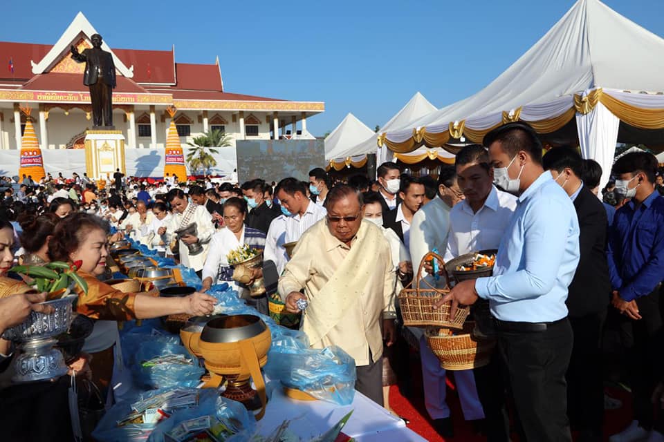 Lãnh đạo Lào tham dự lễ kỷ niệm 100 ngày sinh Chủ tịch Kaysone Phomvihane