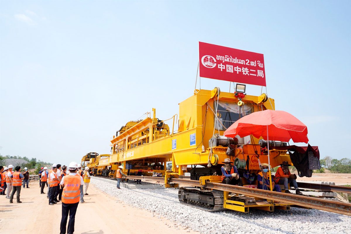 Dự án đường sắt Lào-Trung Quốc duy trì tiến độ ổn định