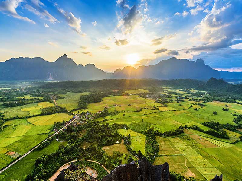 Dự báo thời tiết tại Lào ấm lên trong tuần tới