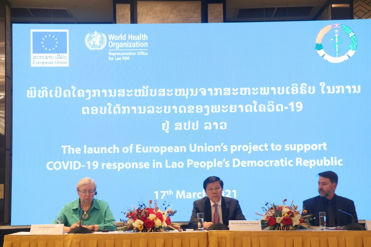 EU tài trợ Lào phòng chống Covid-19