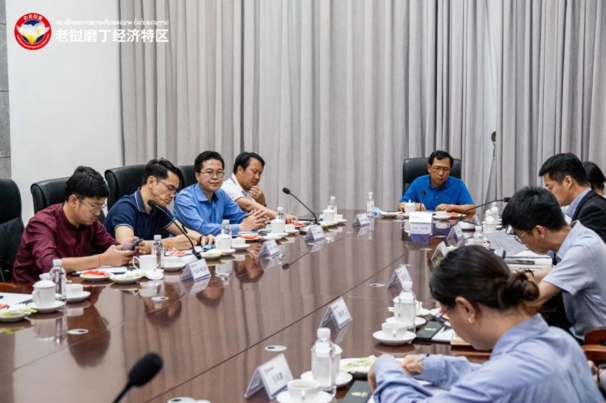Lãnh đạo ngân hàng TW Lào và ngân hàng JDB khảo sát Đặc khu kinh tế Bò Tèn
