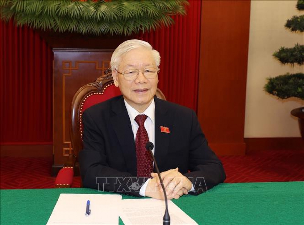 TBT, CTN Việt Nam điện thăm hỏi TBT, CTN Lào về tình hình dịch Covid-19
