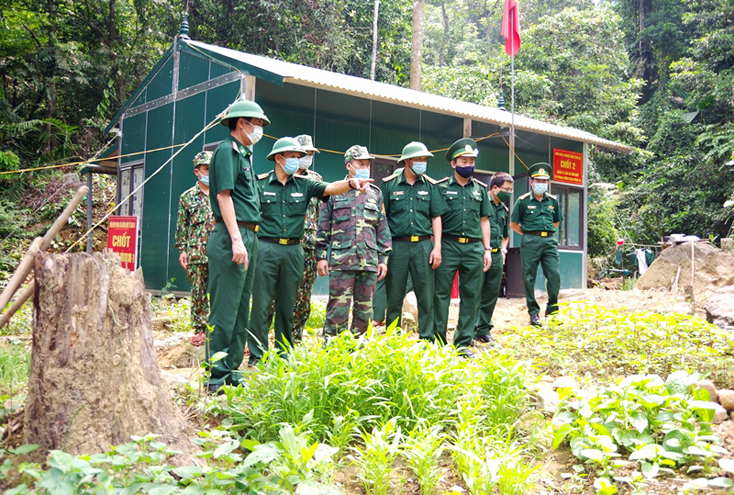 Bộ chỉ huy BĐBP tỉnh: Kiểm tra duy trì thực hiện phòng, chống dịch Covd-19 trên tuyến biên giới Việt Nam – Lào