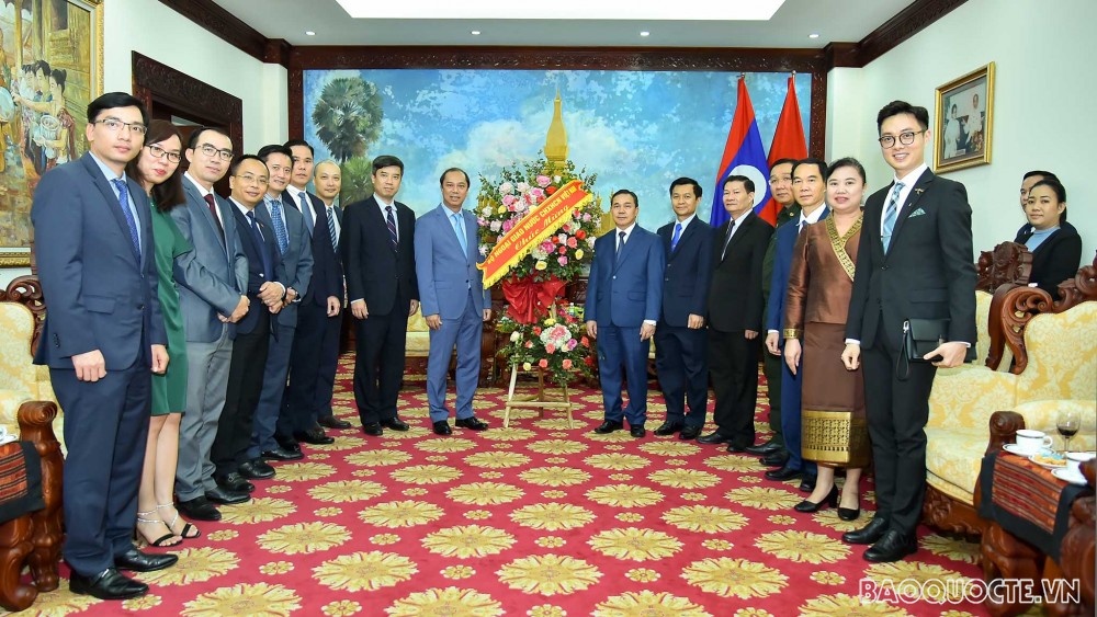 Bộ Ngoại giao chúc Tết cổ truyền Bunpimay Nhân dân các dân tộc Lào