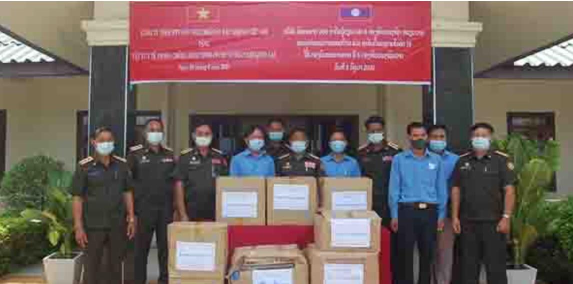 Công ty Hữu nghị Nam Lào hỗ trợ Lào chống dịch Covid-19