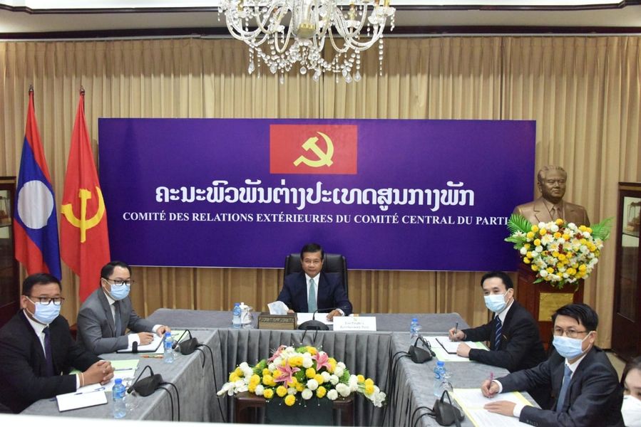 Đoàn đại biểu Lào tham dự Hội nghị các đảng chính trị do Nga tổ chức