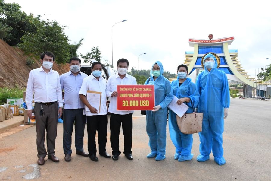 Bình Dương, Đồng Tháp hỗ trợ tỉnh Champasak chống dịch Covid-19