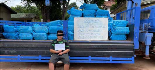 Vientiane phá vụ vận chuyển gần 17 triệu viên ma túy
