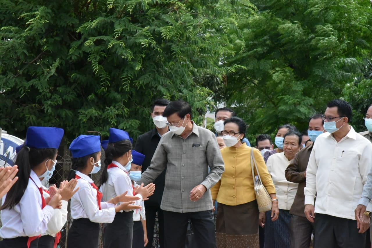 Tổng Bí thư Lào thăm và làm việc tại tỉnh Huaphan
