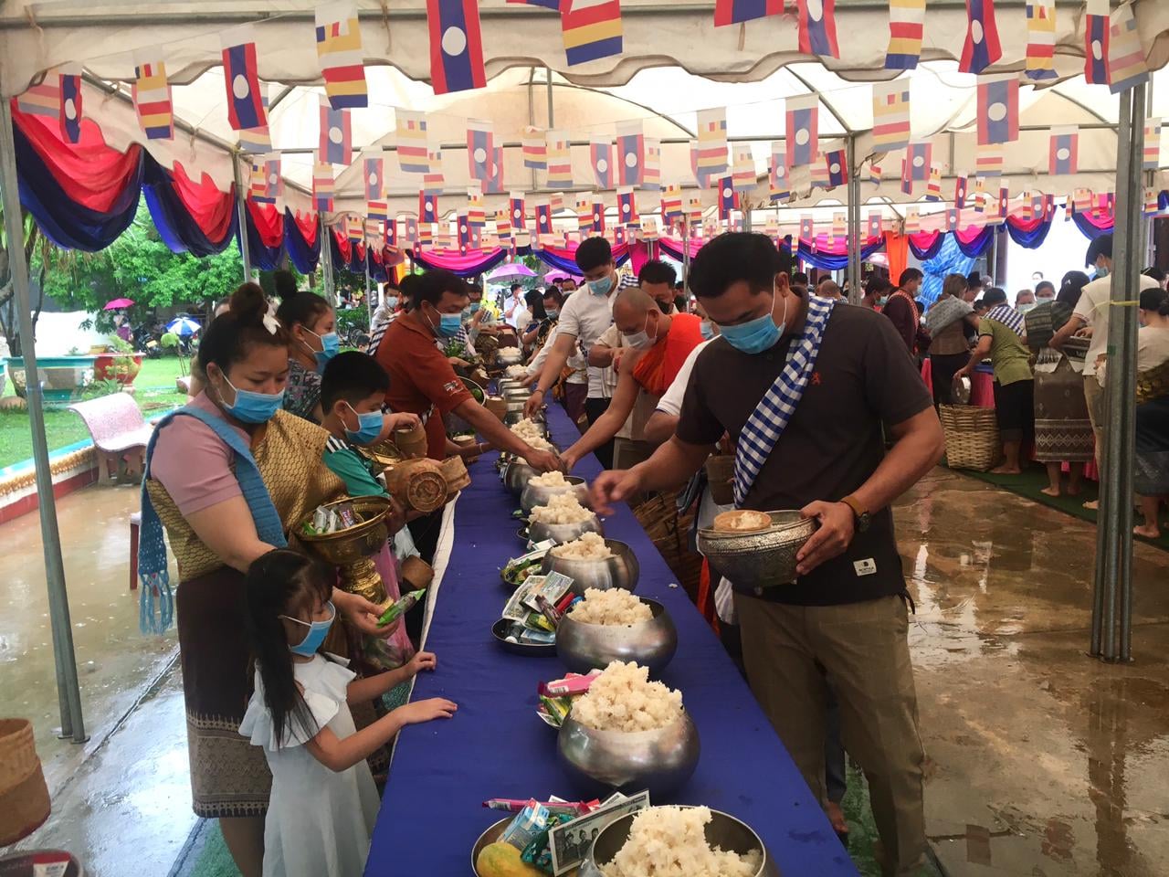 Bun Khao Phansa 2021 tuân thủ chặt chẽ quy định phòng dịch Covid-19