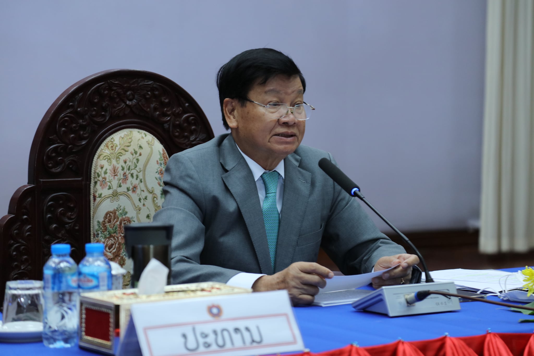 Chủ tịch nước Lào kêu gọi hiện đại hóa quân đội