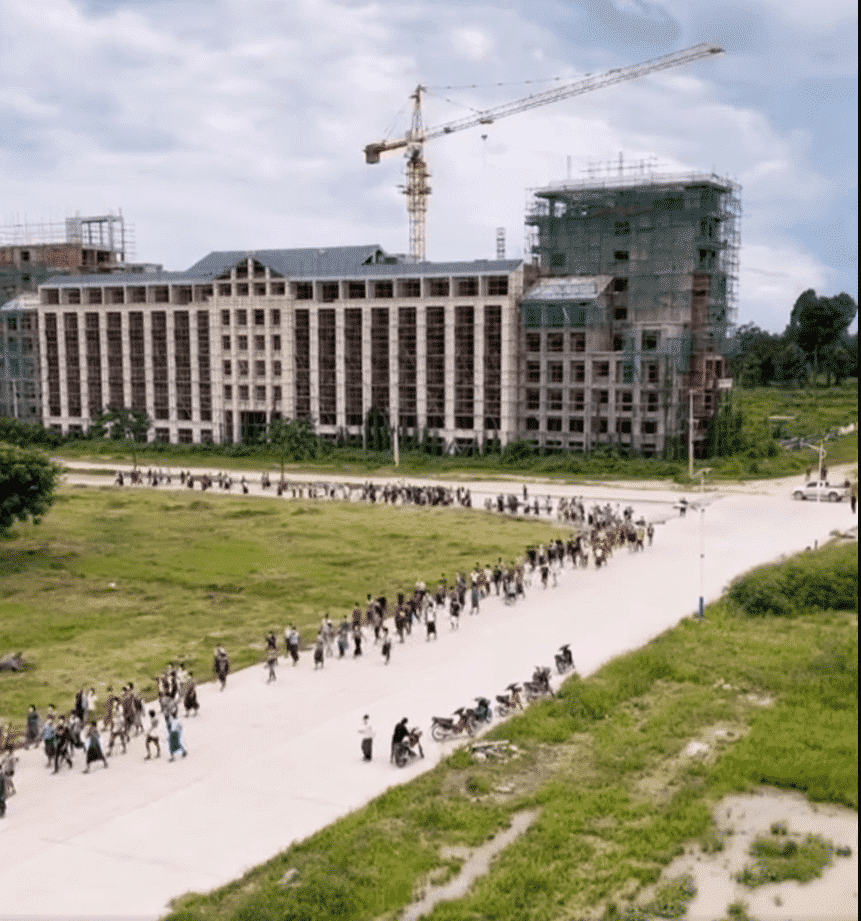 Lao động biểu tình trong Đặc khu Tam giác Vàng