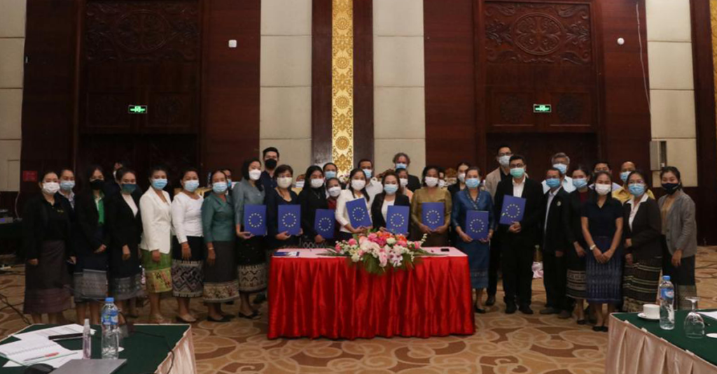 EU tài trợ tổ chức xã hội ở Lào tăng cường phòng chống dịch Covid-19