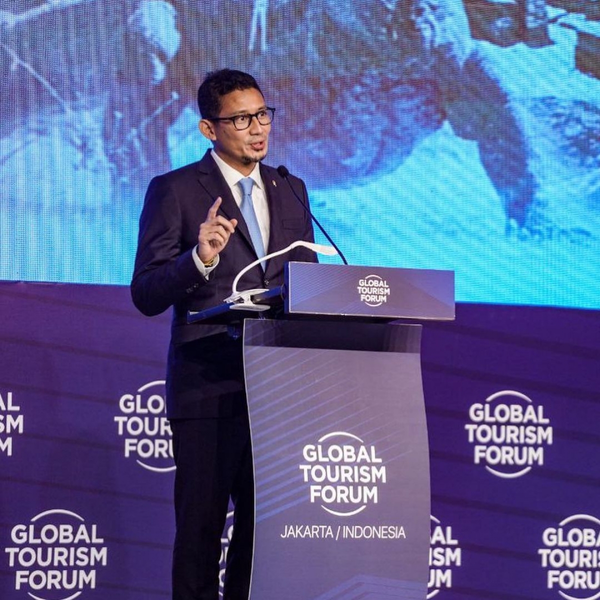 Ông Sandiaga Salahuddin Uno phát biểu tại diễn đàn. Nguồn: Instagram@sandiuno