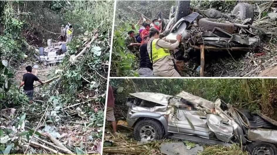 Ba sĩ quan công an thiệt mạng trong vụ tai nạn ở Bắc Lào