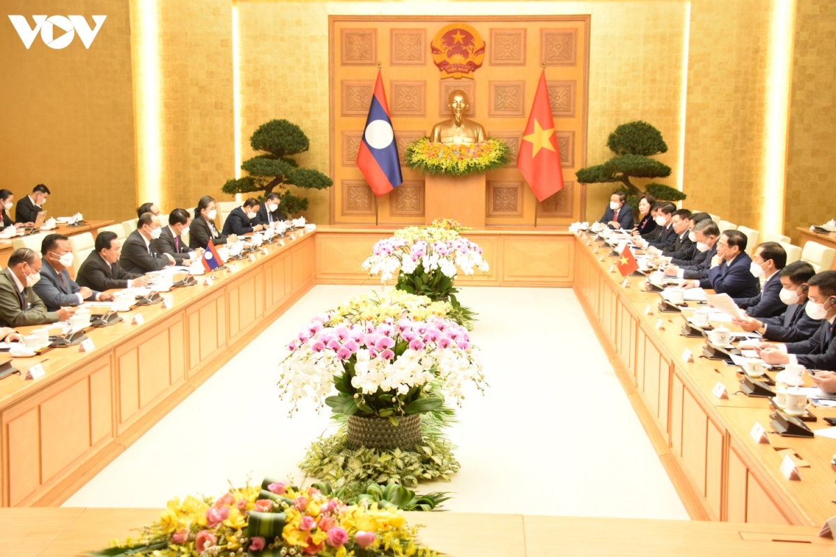Toàn cảnh cuộc hội đàm.