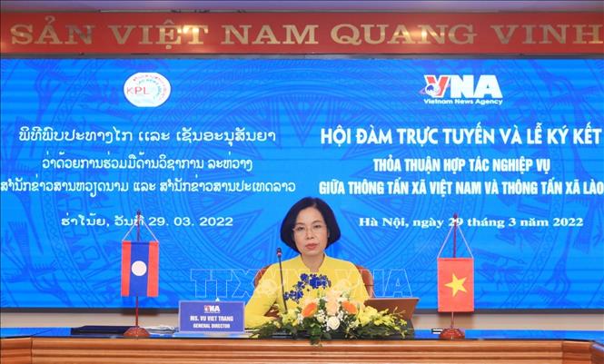 Hai cơ quan thông tấn tăng cường hợp tác thông tin tuyên truyền về tình hữu nghị Việt Nam – Lào