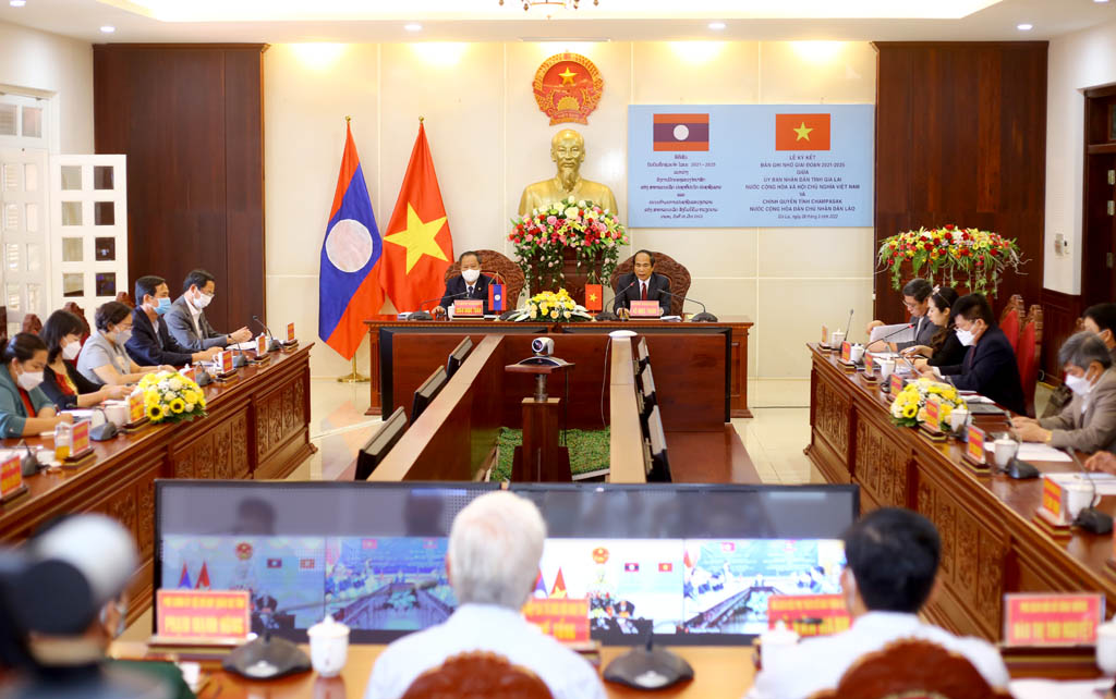 Tỉnh Champasak và tỉnh Gia Lai tiếp tục thúc đẩy hợp tác giai đoạn 2021 – 2025
