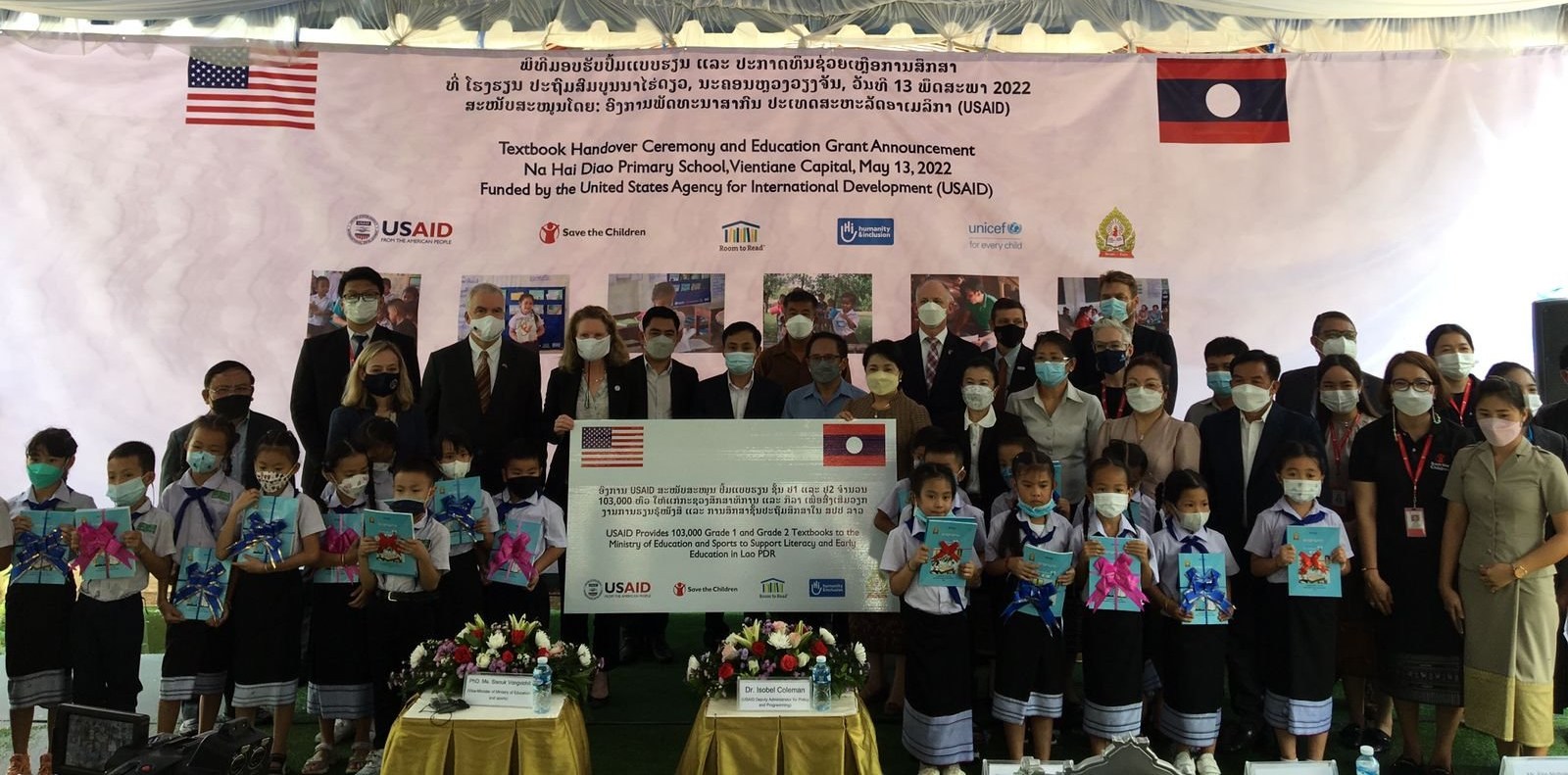 USAID viện trợ 5,6 triệu USD cho Lào nhằm phục hồi kinh tế và giáo dục