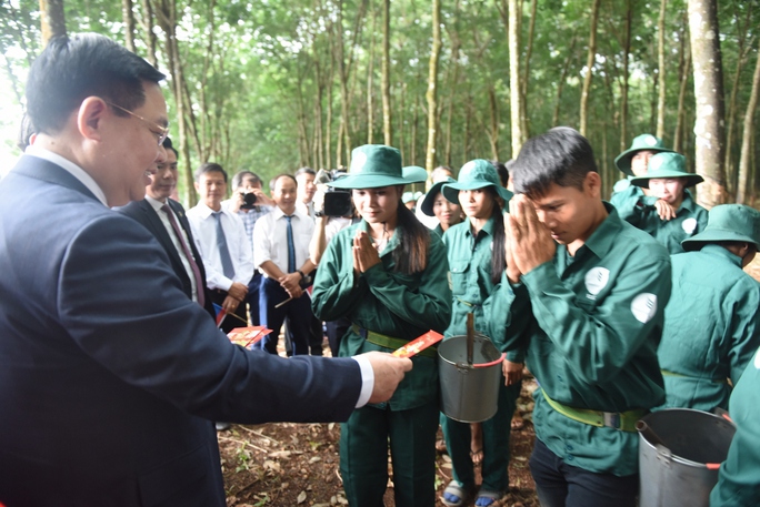Chủ tịch Quốc hội Vương Đình Huệ thăm và làm việc tại Cao su Việt Lào - Ảnh 2. Chủ tịch Quốc hội Vương Đình Huệ thăm và làm việc tại Cao su Việt Lào - Ảnh 2.