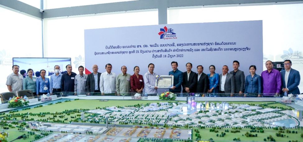 Đoàn đại biểu Quốc hội Lào thăm Dự án cảng cạn Thanaleng và Khu Logistics Viêng Chăn