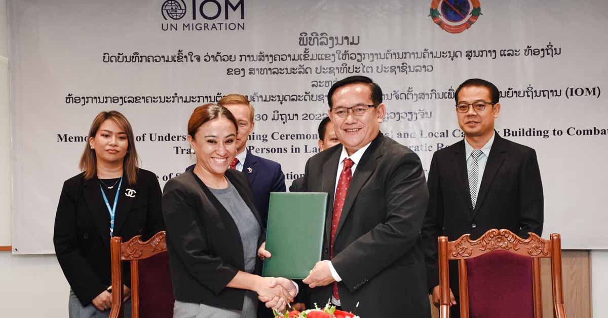 Lào và IOM hợp tác phòng chống tội phạm buôn người