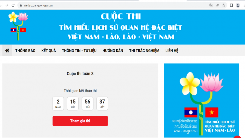 Hàng vạn người thi tìm hiểu lịch sử quan hệ đặc biệt Việt Nam – Lào, Lào – Việt Nam