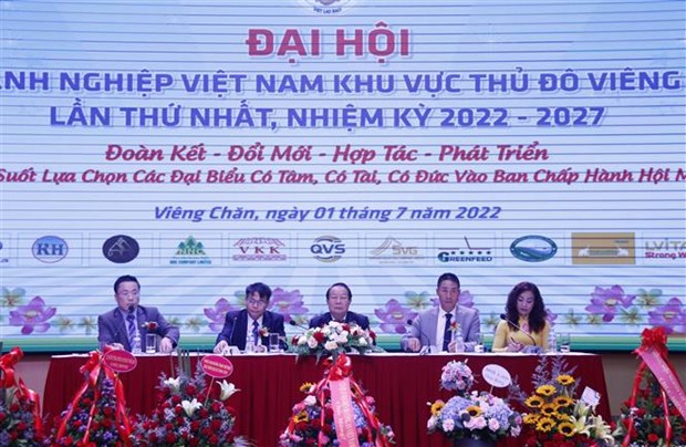 Đại hội Hội doanh nghiệp Việt Nam khu vực thủ đô Vientiane
