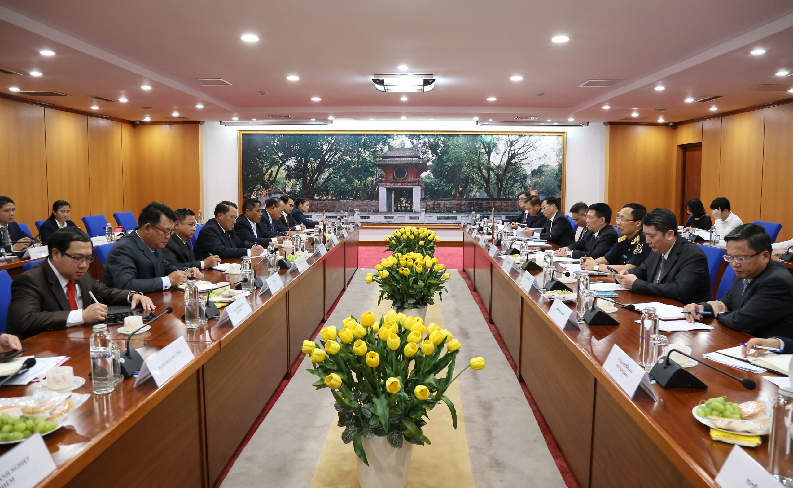 Toàn cảnh cuộc hội đàm.