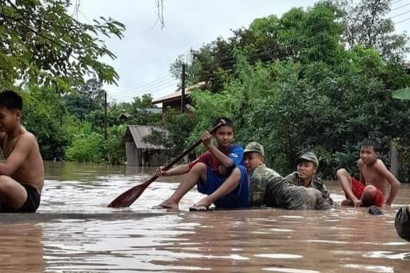Lũ lụt tại nhiều tỉnh của Lào