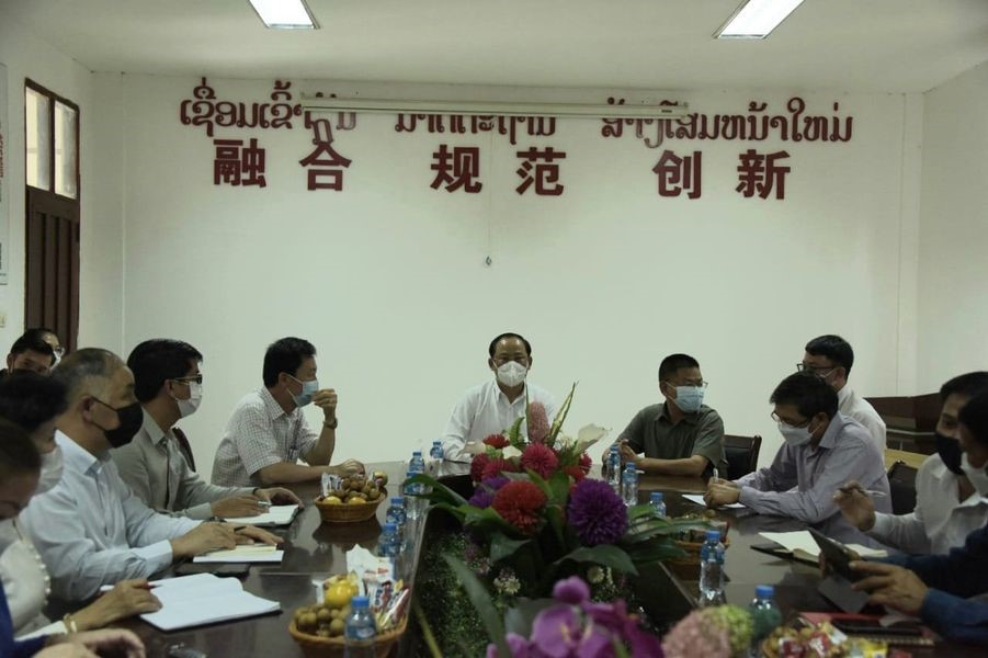 Lãnh đạo Lào thị sát Khu Phức hợp Xaysettha