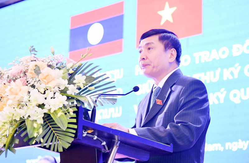 Hội thảo trao đổi kinh nghiệm công tác giữa Văn phòng Quốc hội Việt Nam và Ban Thư ký Quốc hội Lào -0