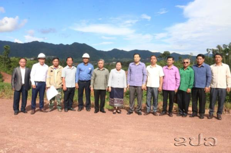 Trưởng ban Tổ chức trung ương thị sát Dự án xây dựng Tỉnh lị Phong Saly