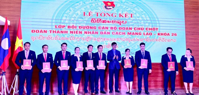 Hoàn thành lớp bồi dưỡng cán bộ Đoàn chủ chốt của Lào do Trung ương Đoàn tổ chức