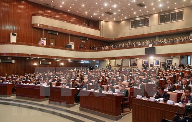 Một cuộc họp của Quốc hội Lào  - Ảnh TTXVN