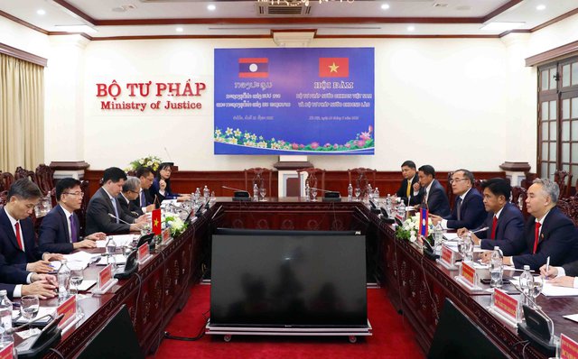 Việt Nam – Lào tăng cường hợp tác tư pháp