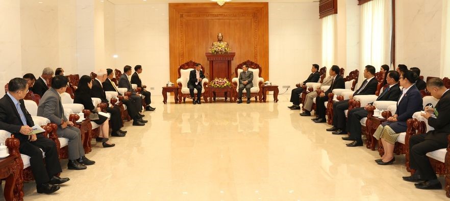 Chủ tịch Quốc hội Lào tiếp Hội Hữu nghị Quốc hội Thái Lan – Lào
