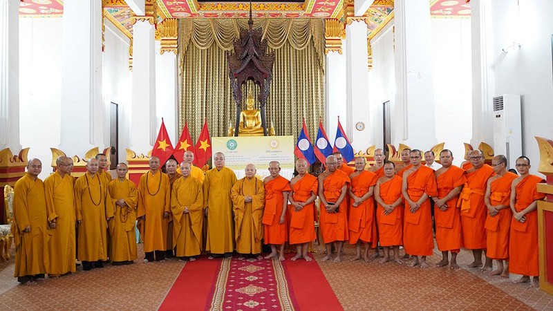 Tăng cường hợp tác giữa hai Giáo hội Phật giáo Việt Nam và Lào ảnh 1