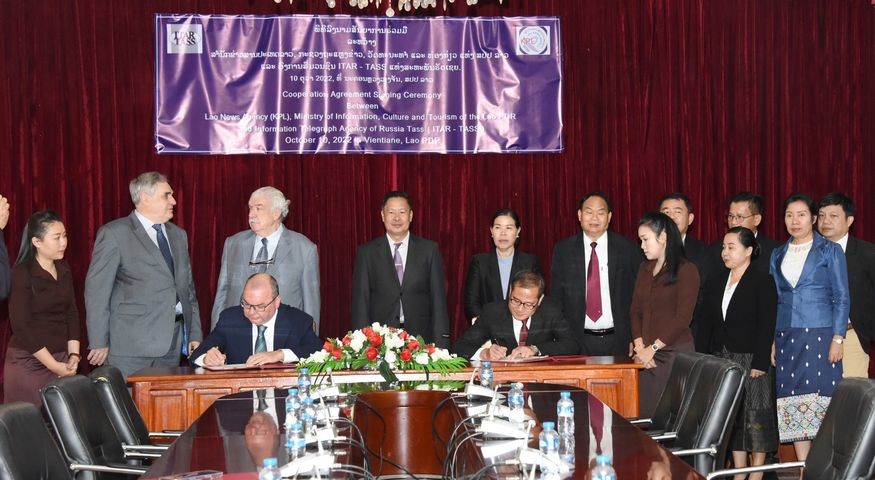 Lào và Nga hợp tác trên lĩnh vực báo chí