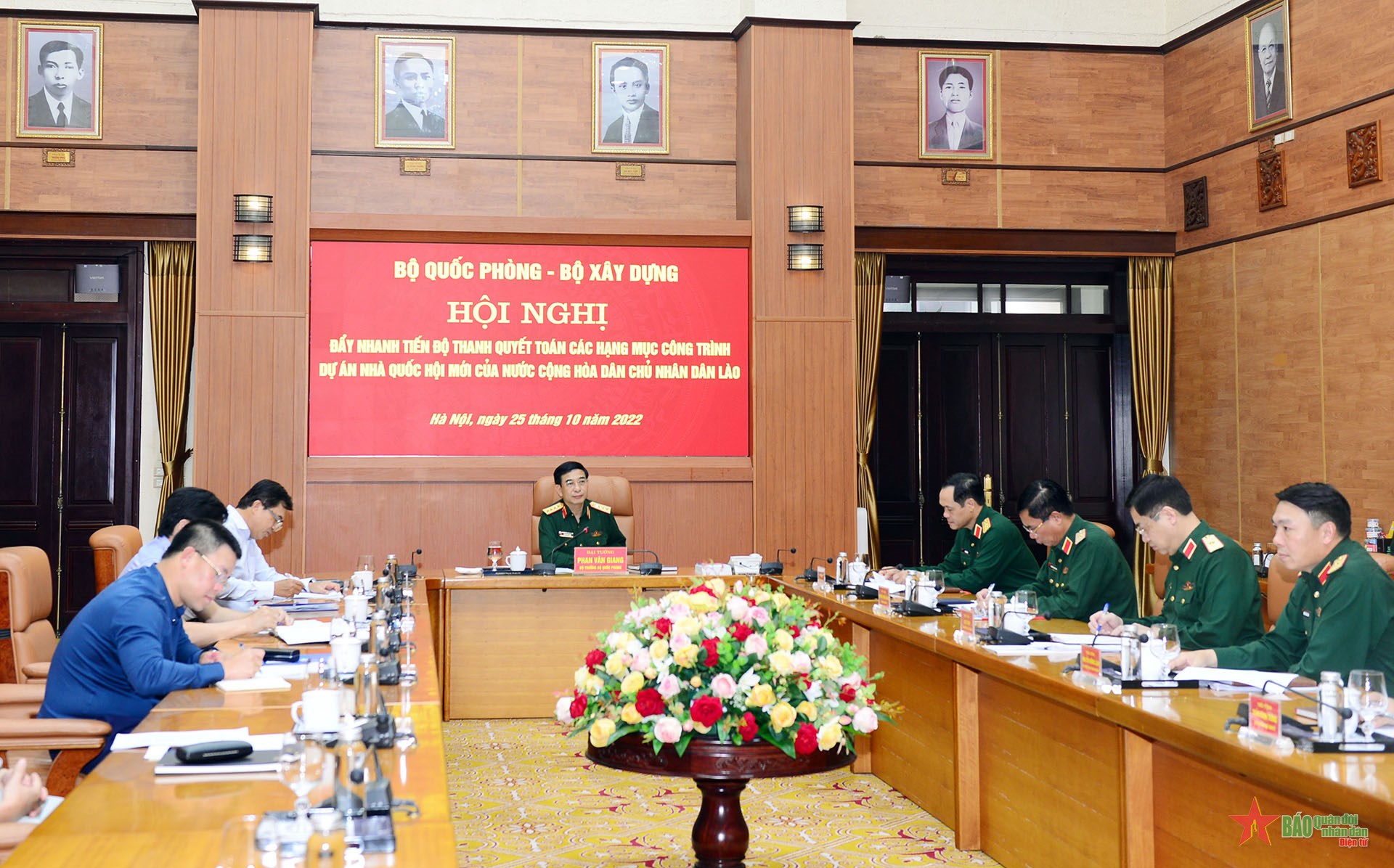 Đẩy nhanh tiến độ quyết toán các hạng mục công trình dự án nhà Quốc hội mới của nước Cộng hòa Dân chủ nhân dân Lào